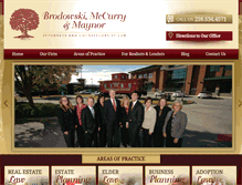 Tablet Screenshot of brodowskiandmccurry.com